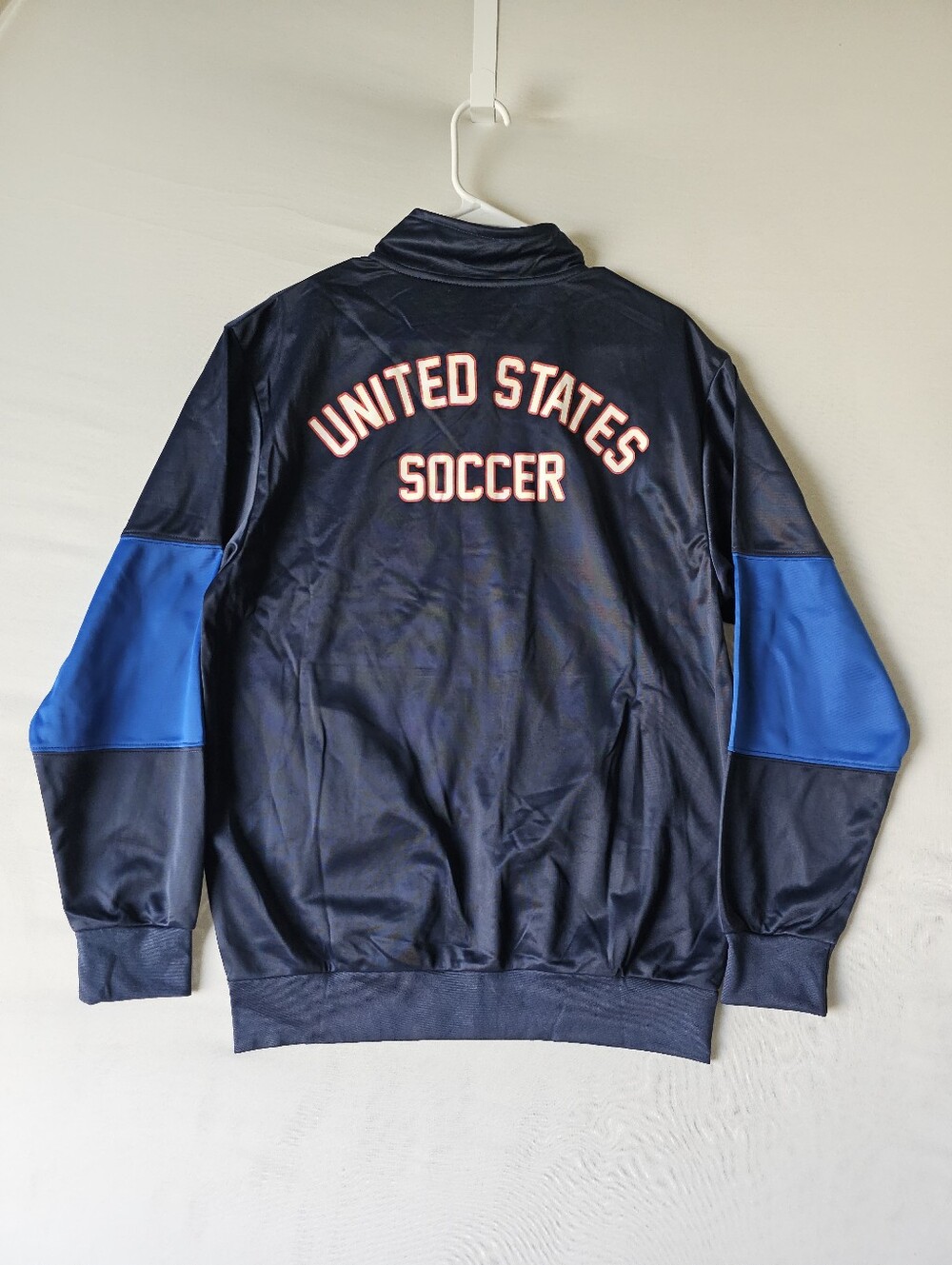 NWT USA Soccer Track Jacket Men's Size M Navy Blue USSF National Team Zip Up - Picture 5 of 16
